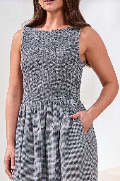 Tribal Womens Sleveless Dress w/Top Ruching