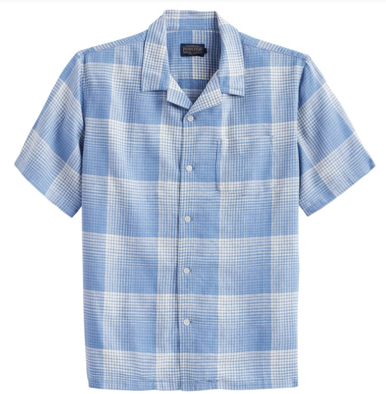 Pendleton Mens Linen Camp Shirt SS