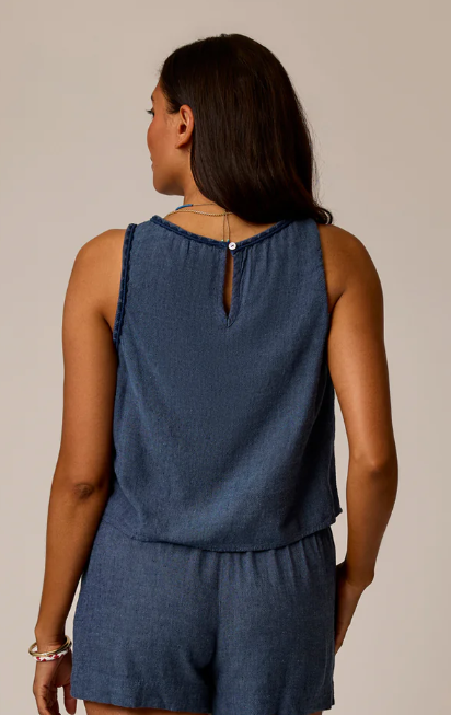 Carve Womens Lou Linen Tank