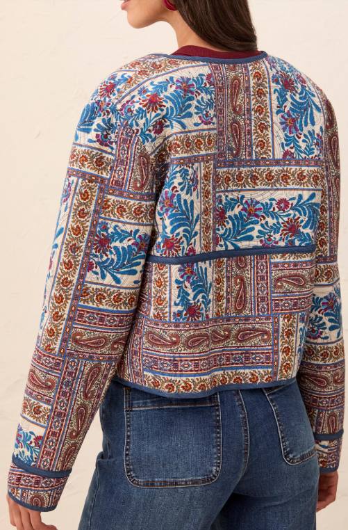 Tribal Womens Reversible Jacket with Fancy Quilt