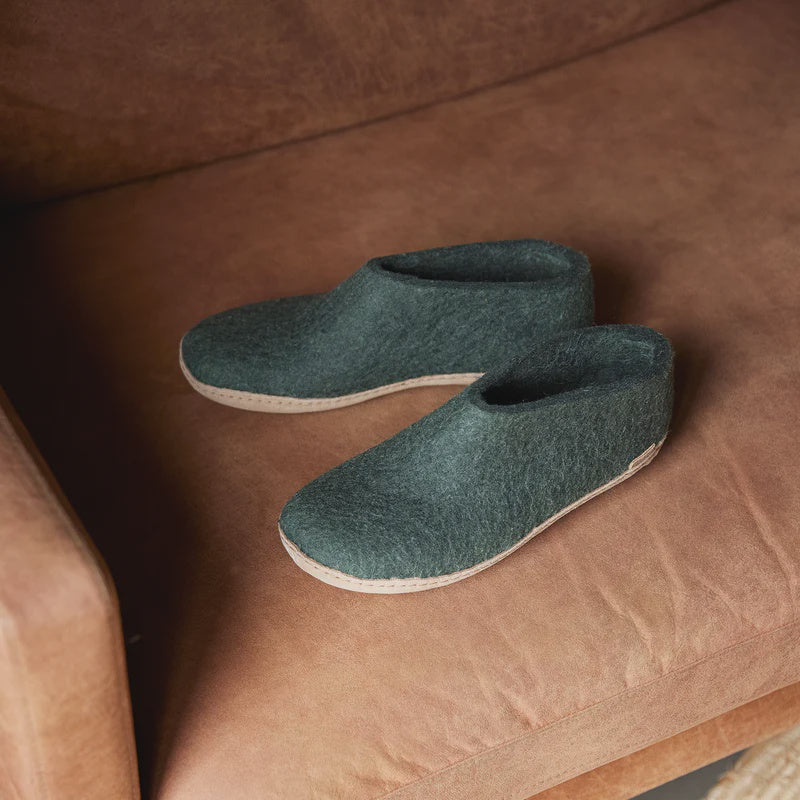 Glerups Womens Shoe With Leather Sole