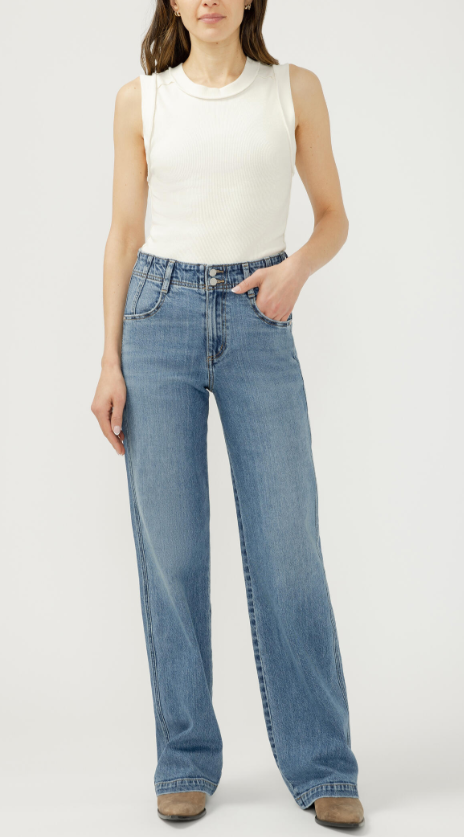 Silver Jeans Co. Womens Highly Desirable High Rise Trouser Leg Jeans