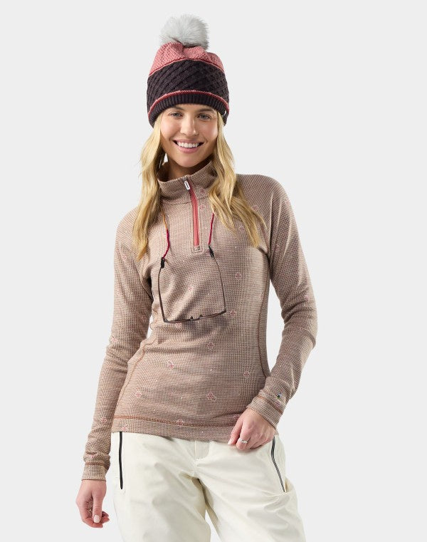 Smartwool Womens Classic Thermal Merino Base Layer 1/4 Zip