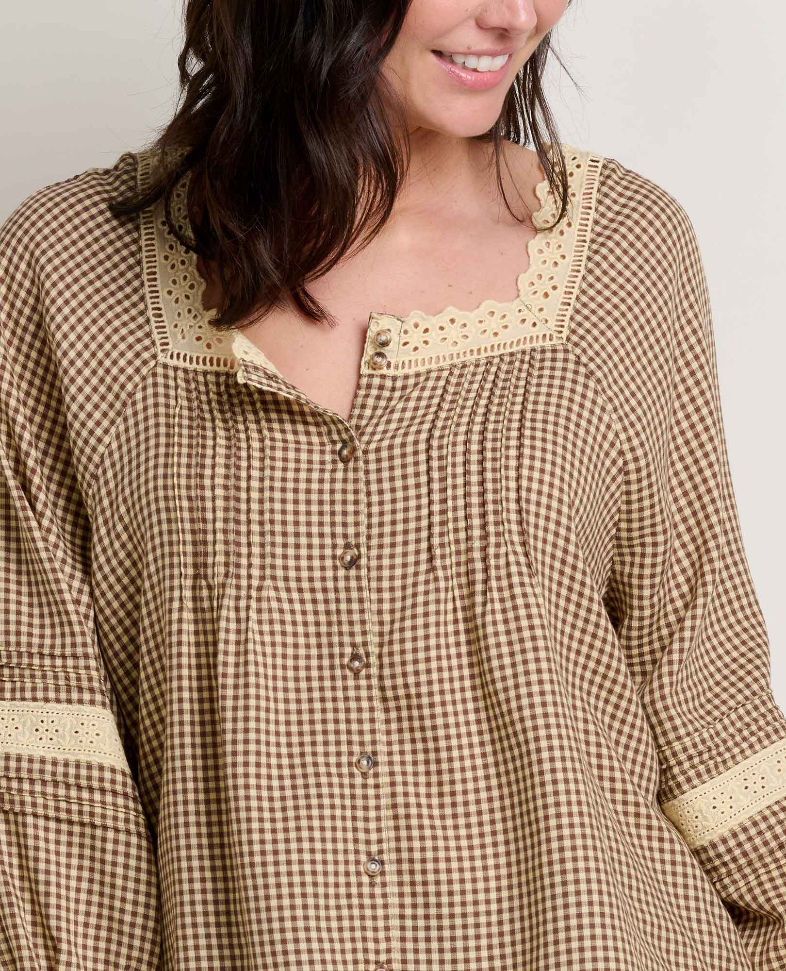 Toad & Co Womens Manzana Peasant Long Sleeve Shirt