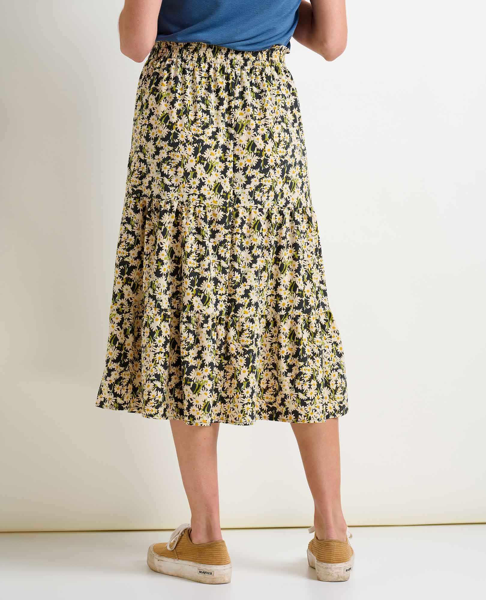 Toad & Co Womens Sunkissed Tiered Midi Skirt