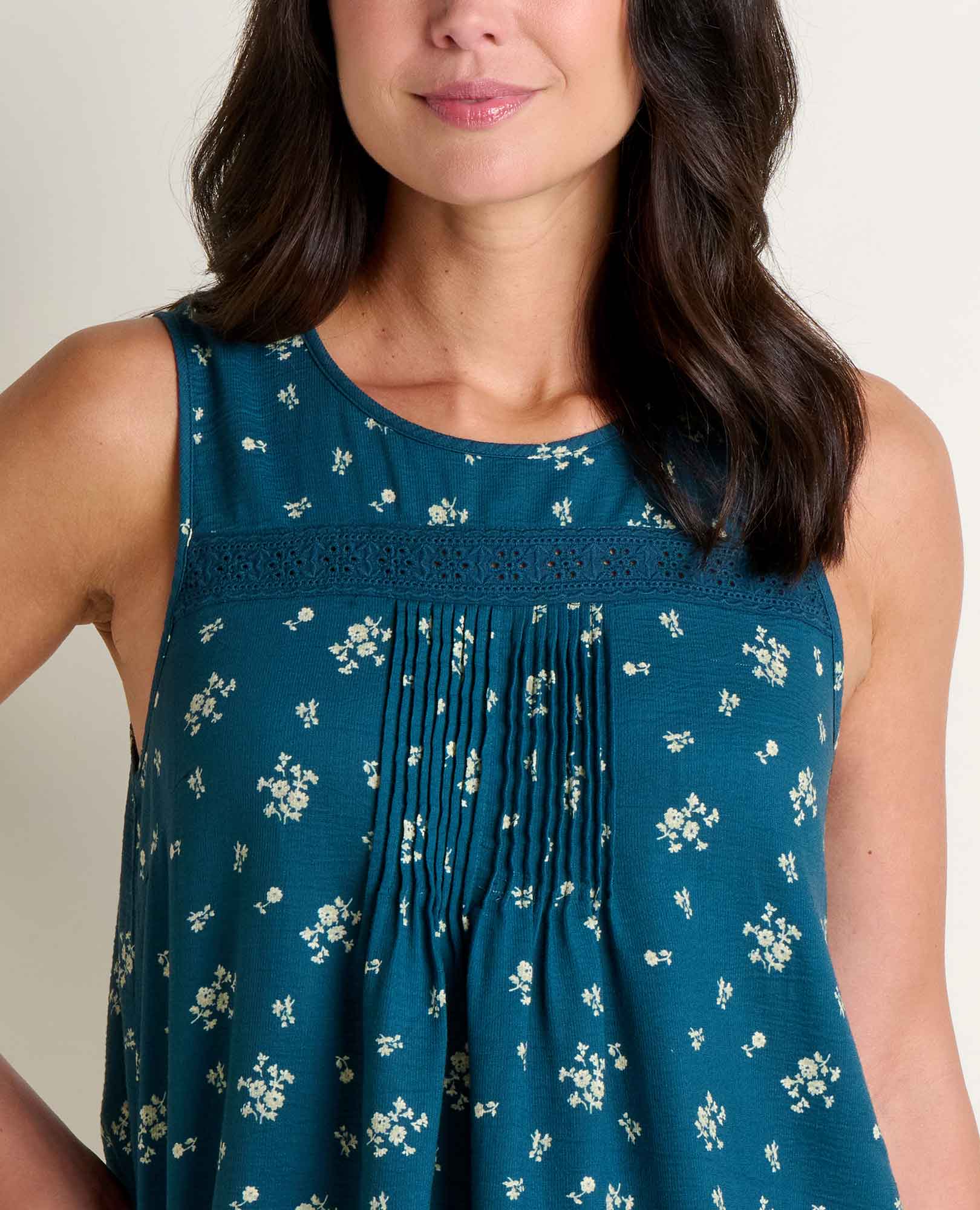 Toad & Co Womens Manzana Pin Tuck Tank