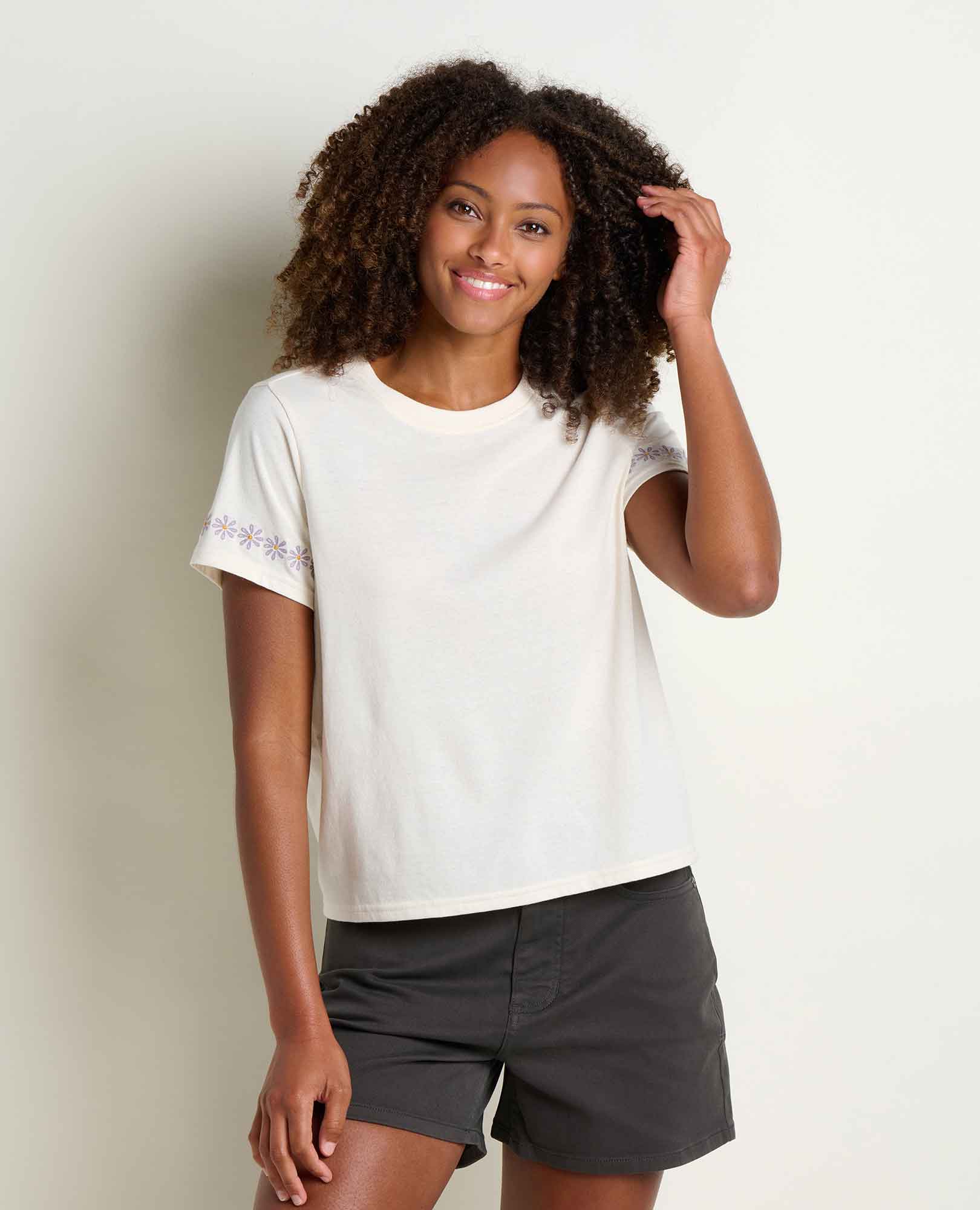 Toad & Co Womens Re-Form Crew Embroidered