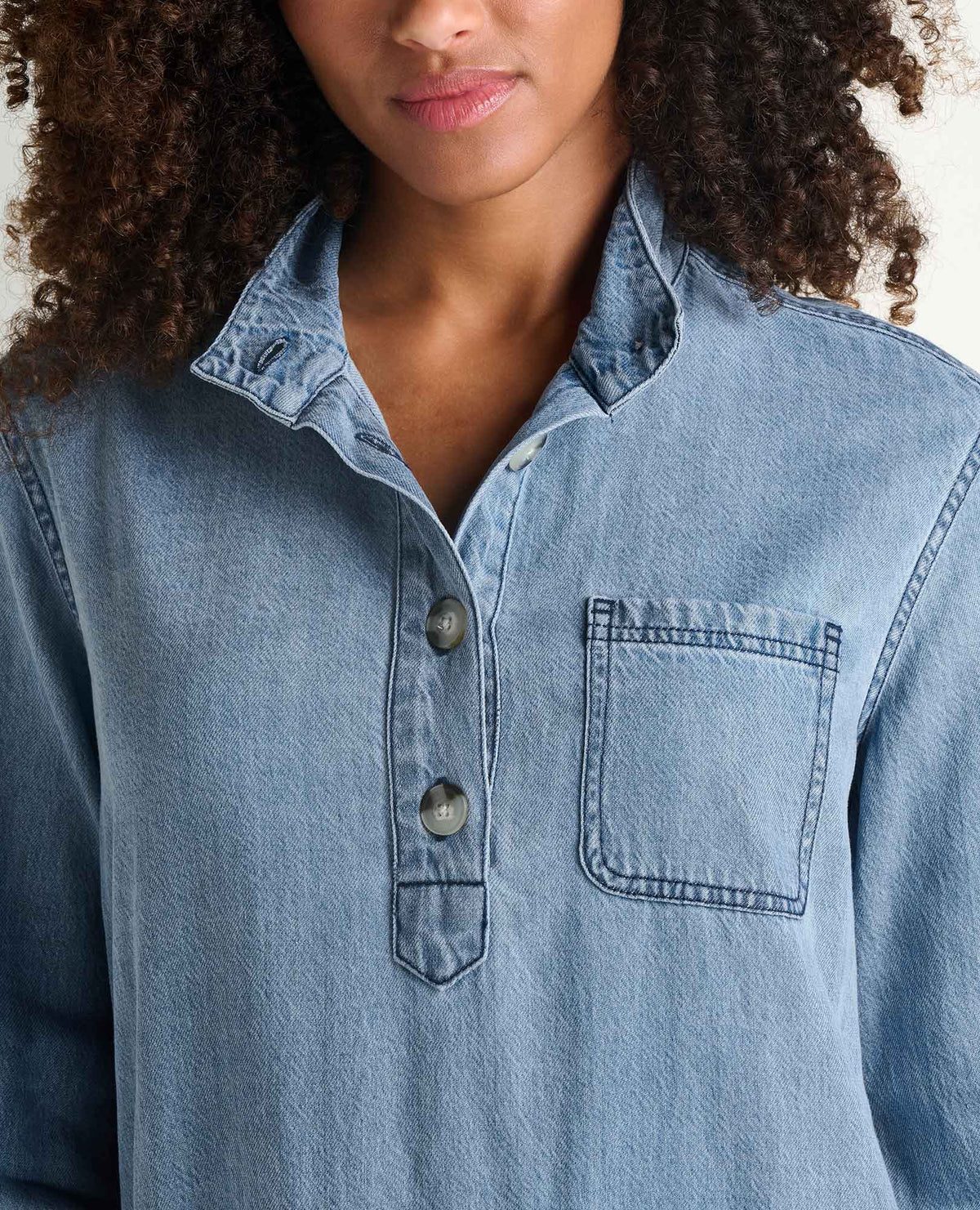 Toad & Co Womens Piñon Soft Denim Shirt