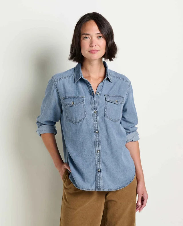 Toad & Co Womens Piñon Soft Denim Shirt