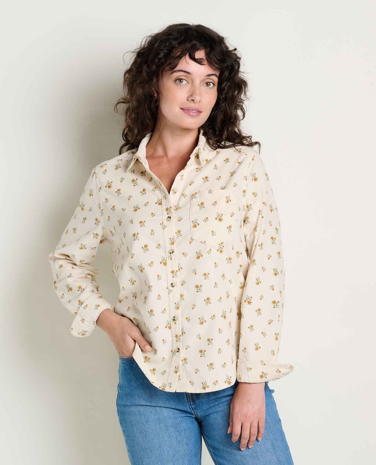 Toad & Co Womens Cattail Corduroy Long Sleeve Shirt