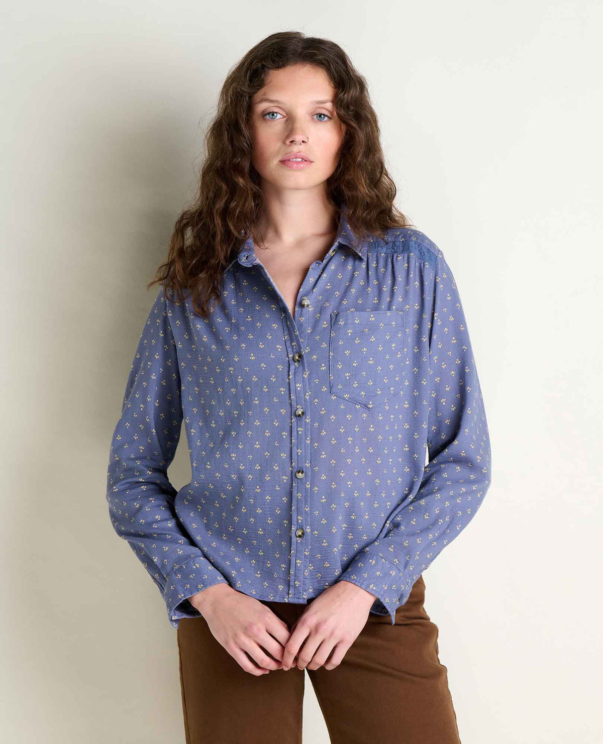 Toad & Co Womens Manzana Boxy Long Sleeve Shirt