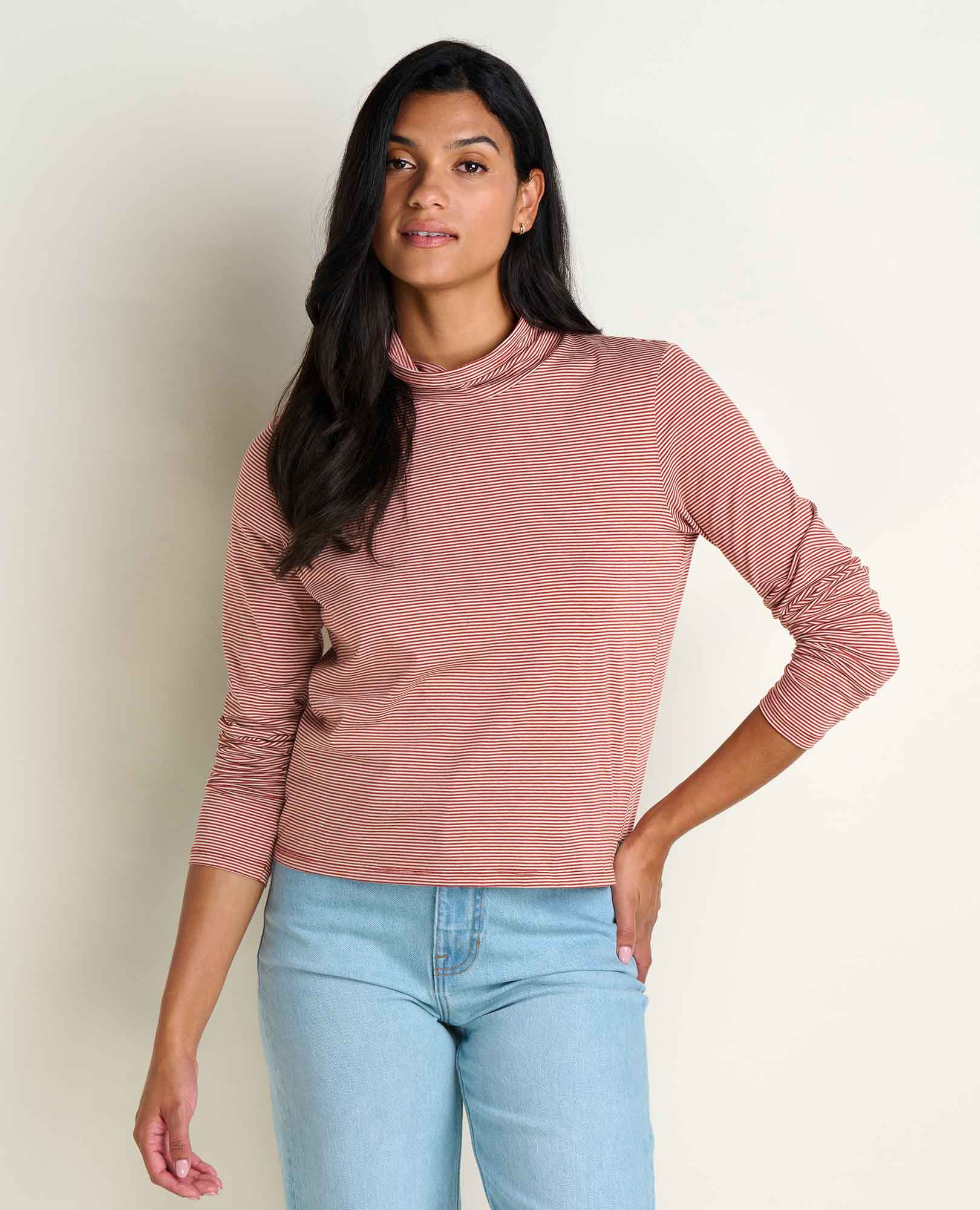Toad & Co Womens Rosalie Long Sleeve Turtleneck Tee
