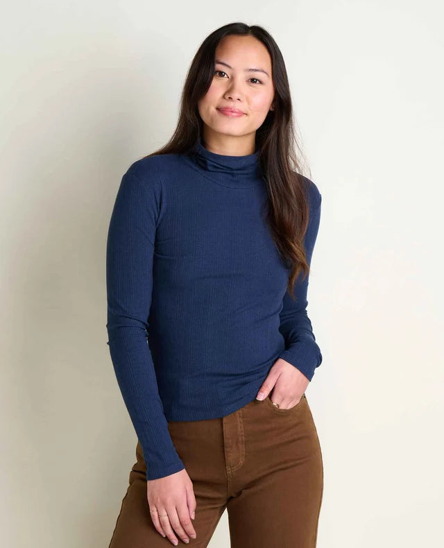 Toad & Co Womens Rosalie Long Sleeve Turtleneck Tee