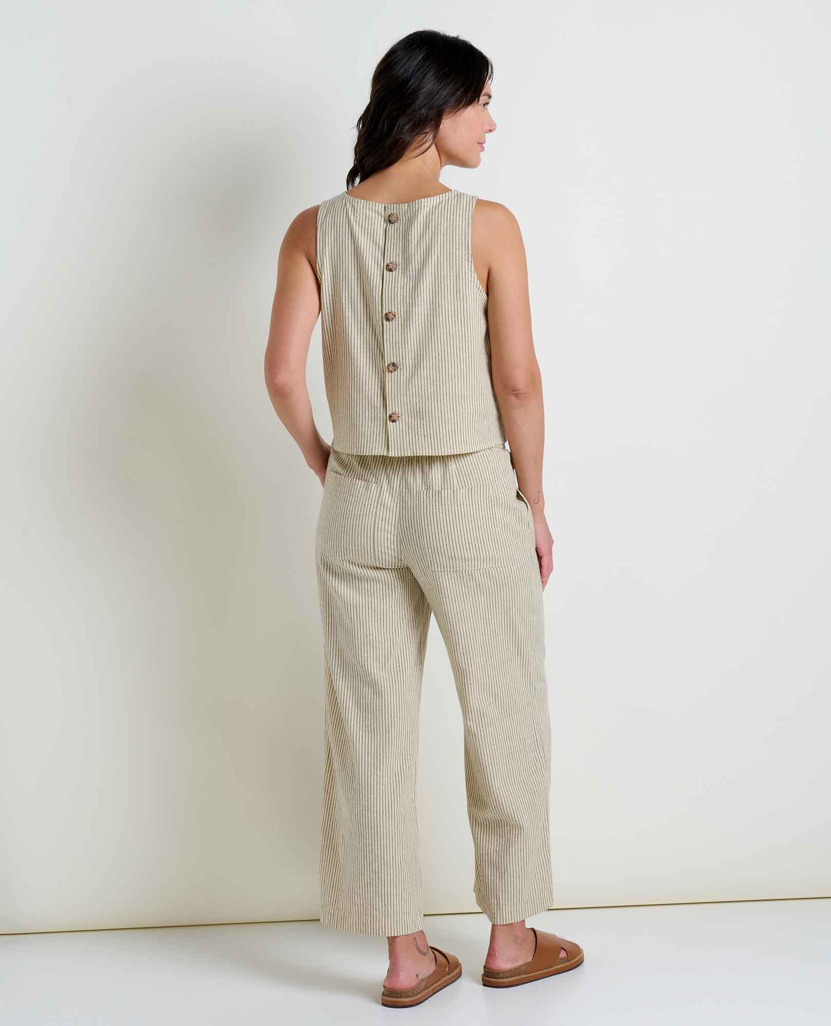 Toad & Co Womens Taj Hemp Button Back Tank