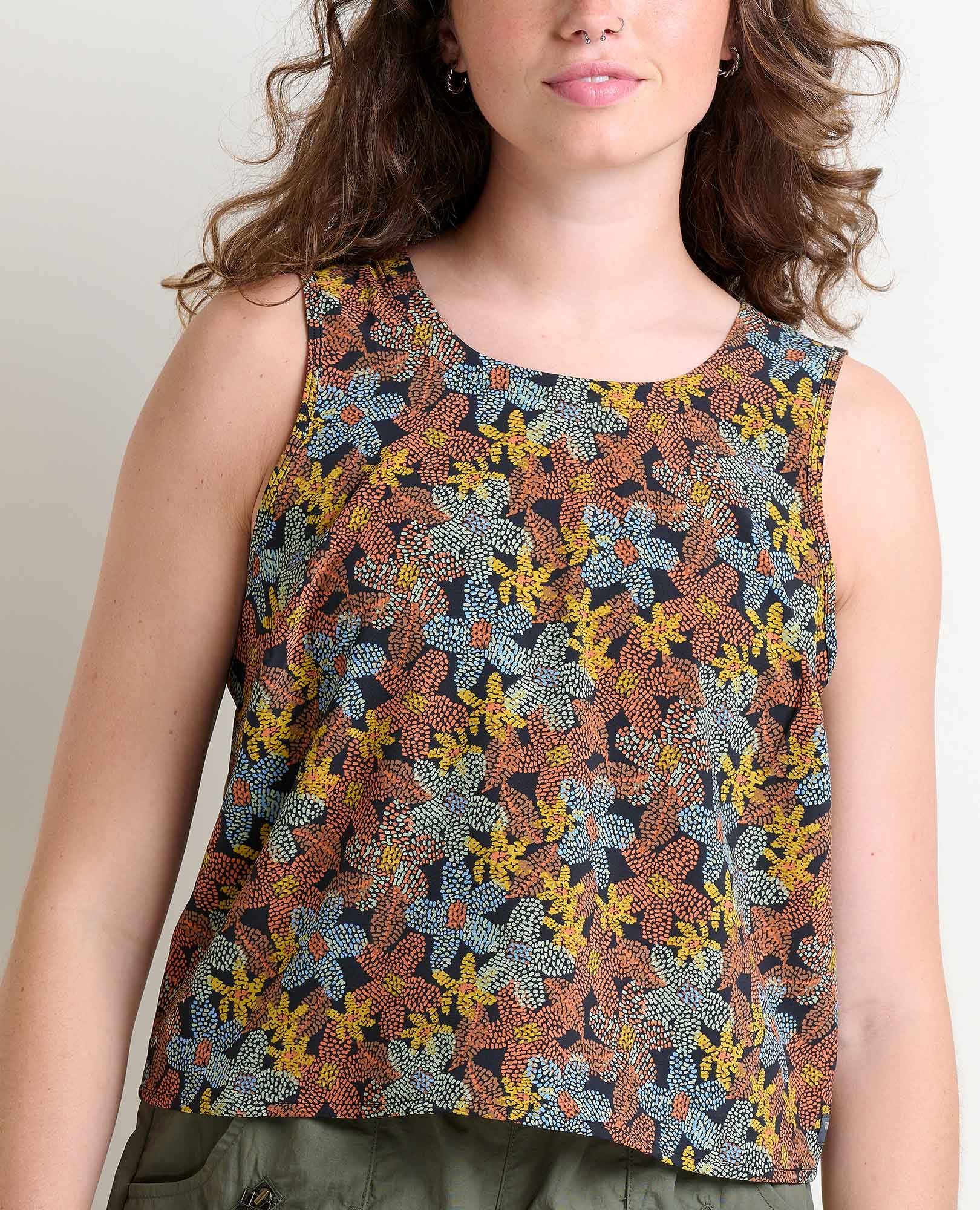 Toad & Co Womens Sunkissed Button Back Tank