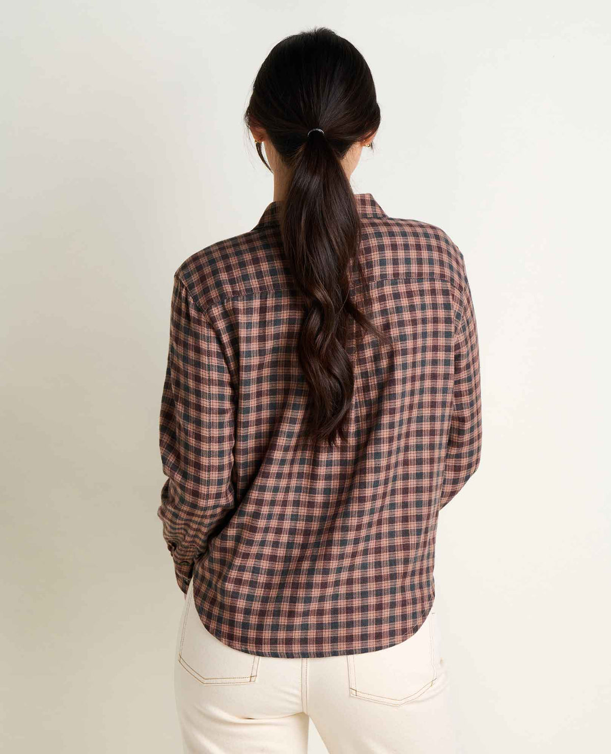 Toad & Co Womens Re-Form Flannel Boxy Long Sleeve Shirt