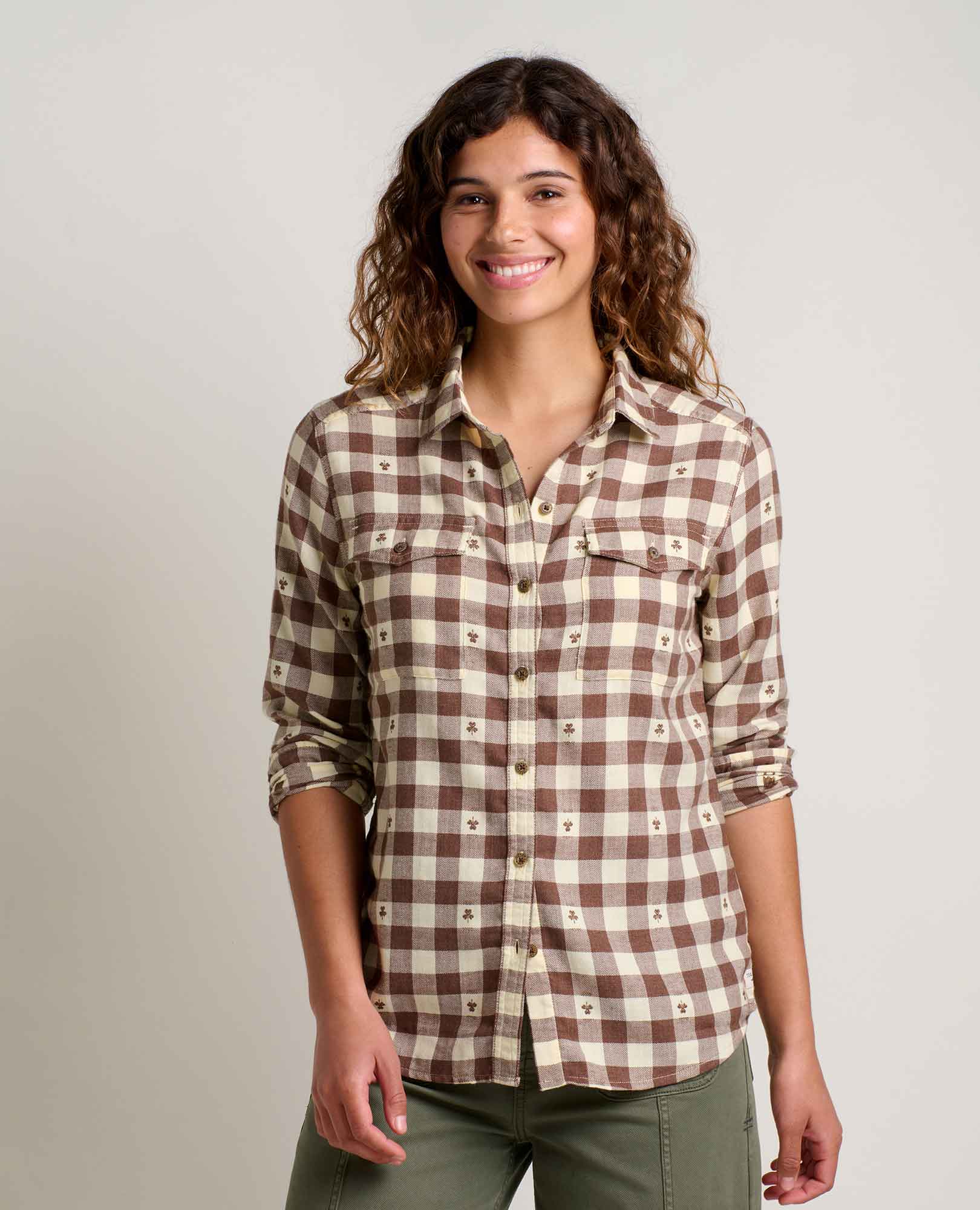 Toad & Co Womens Re-Form Flannel Long Sleeve Shirt