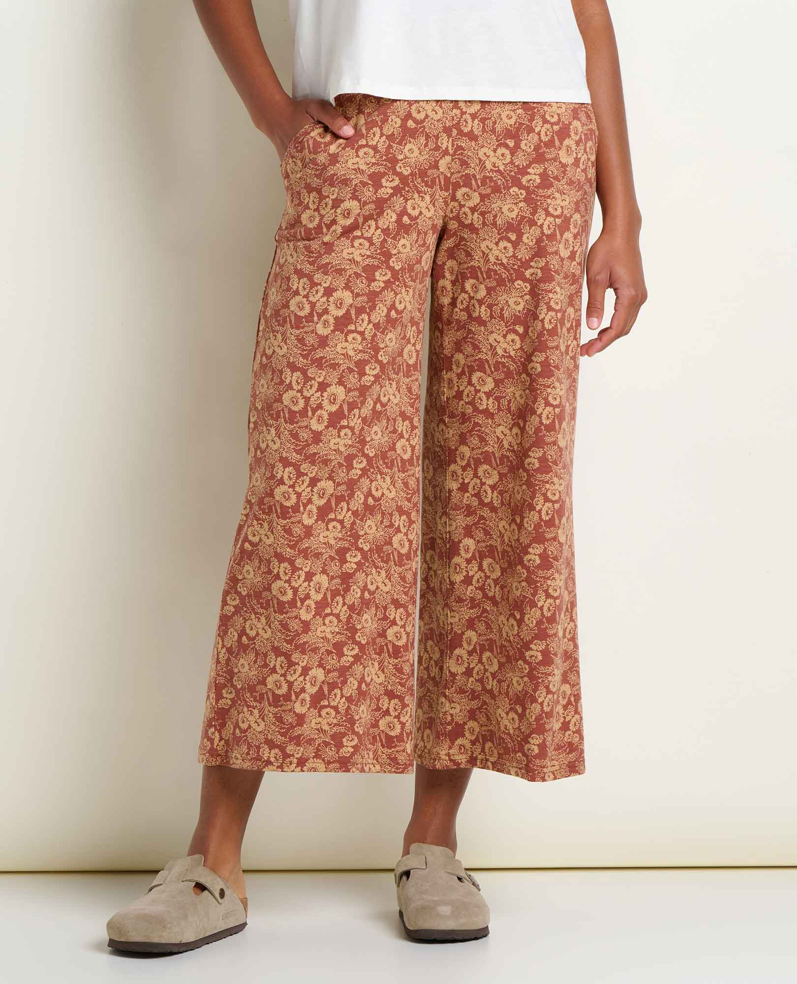 Toad & Co Womens Chaka Wide Leg Crop Pant
