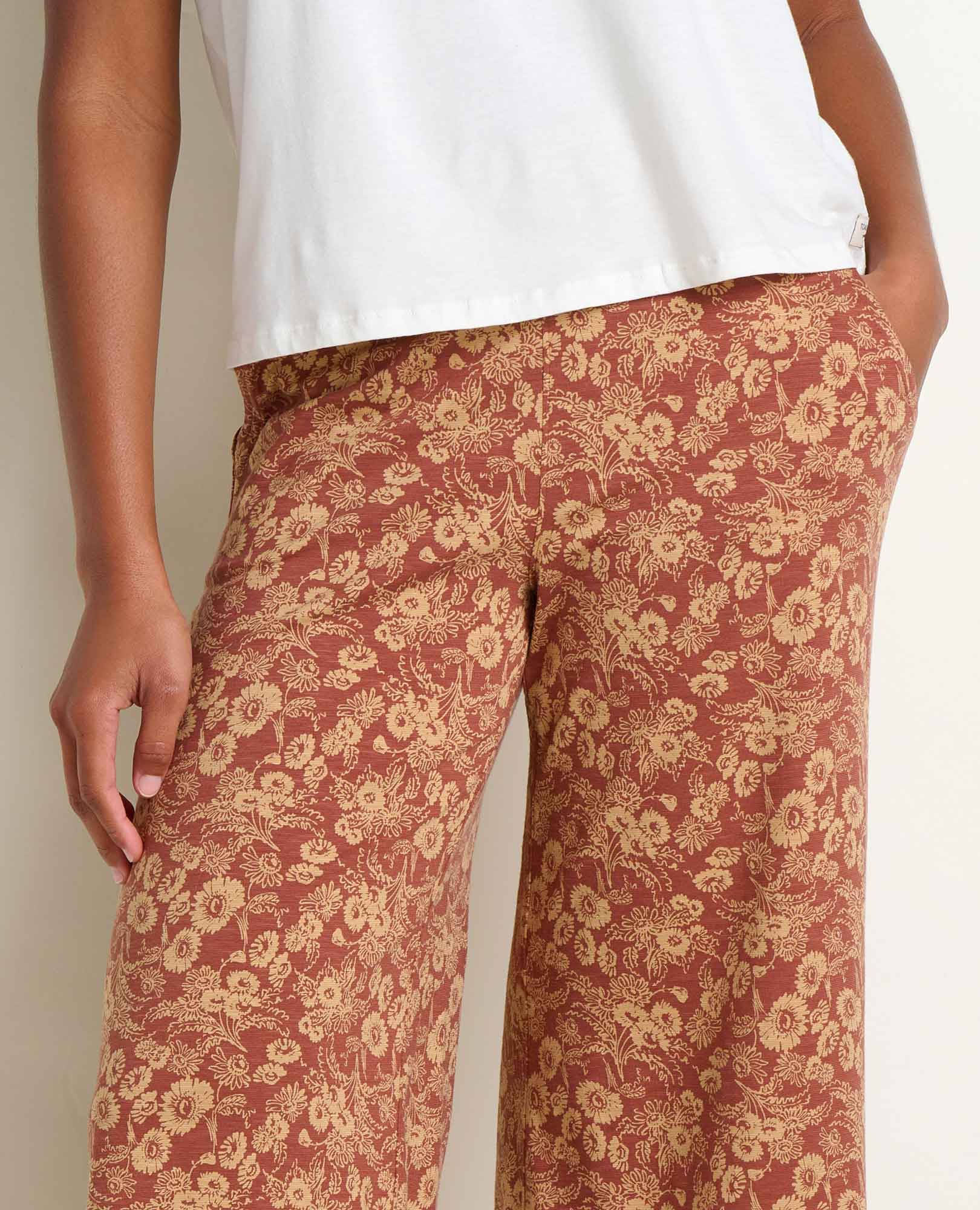 Toad & Co Womens Chaka Wide Leg Crop Pant