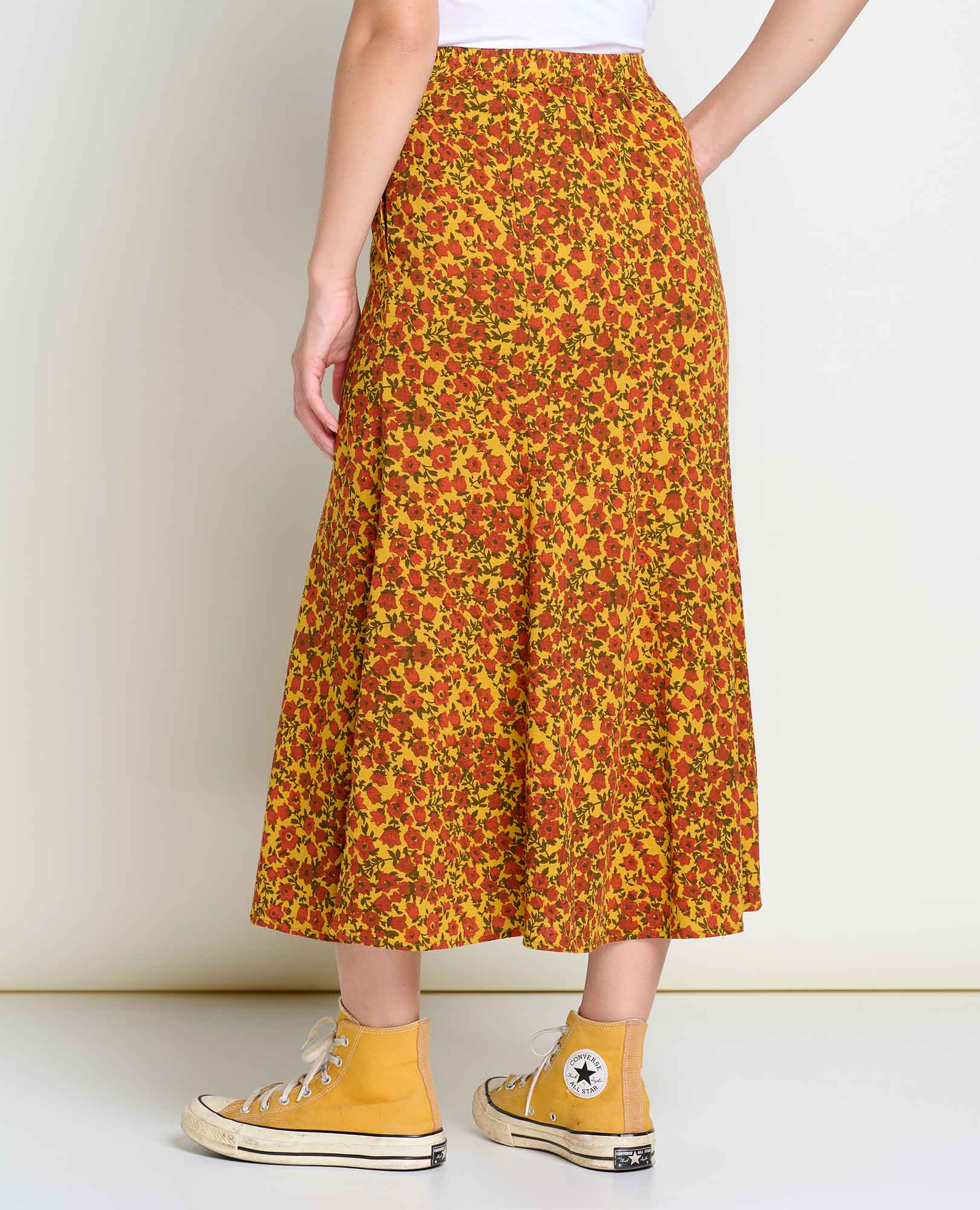 Toad & Co Womens Manzana Panel Midi Skirt