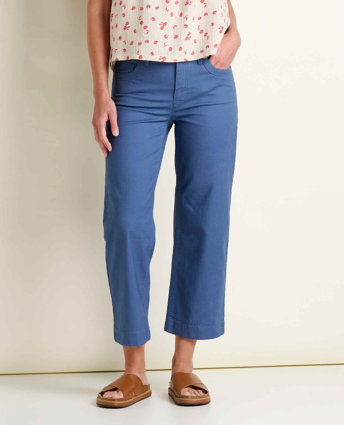 Toad & Co Womens Earthworks Wide Leg Crop Pant