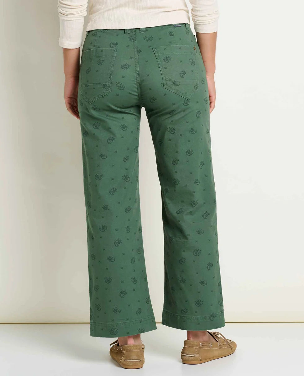 Toad & Co Womens Earthworks Wide Leg Crop Pant