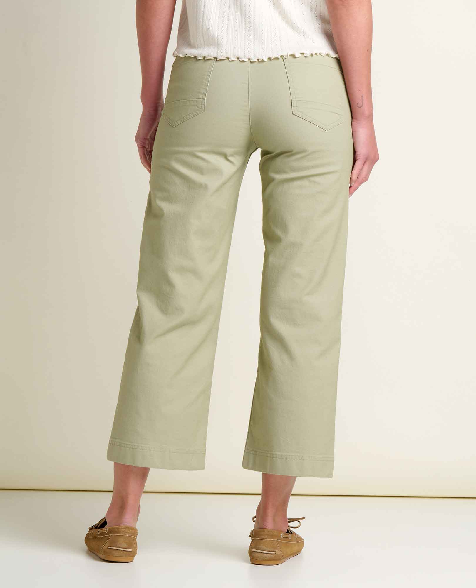Toad & Co Womens Earthworks Wide Leg Crop Pant