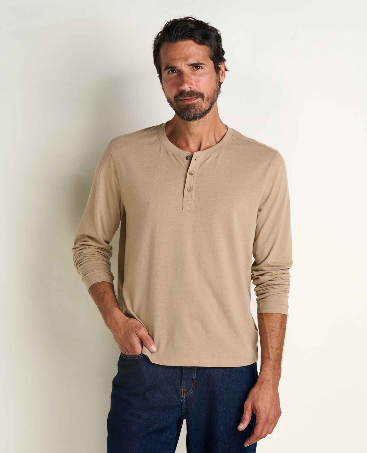 Toad & Co Mens Re-Form Long Sleeve Henley Tee