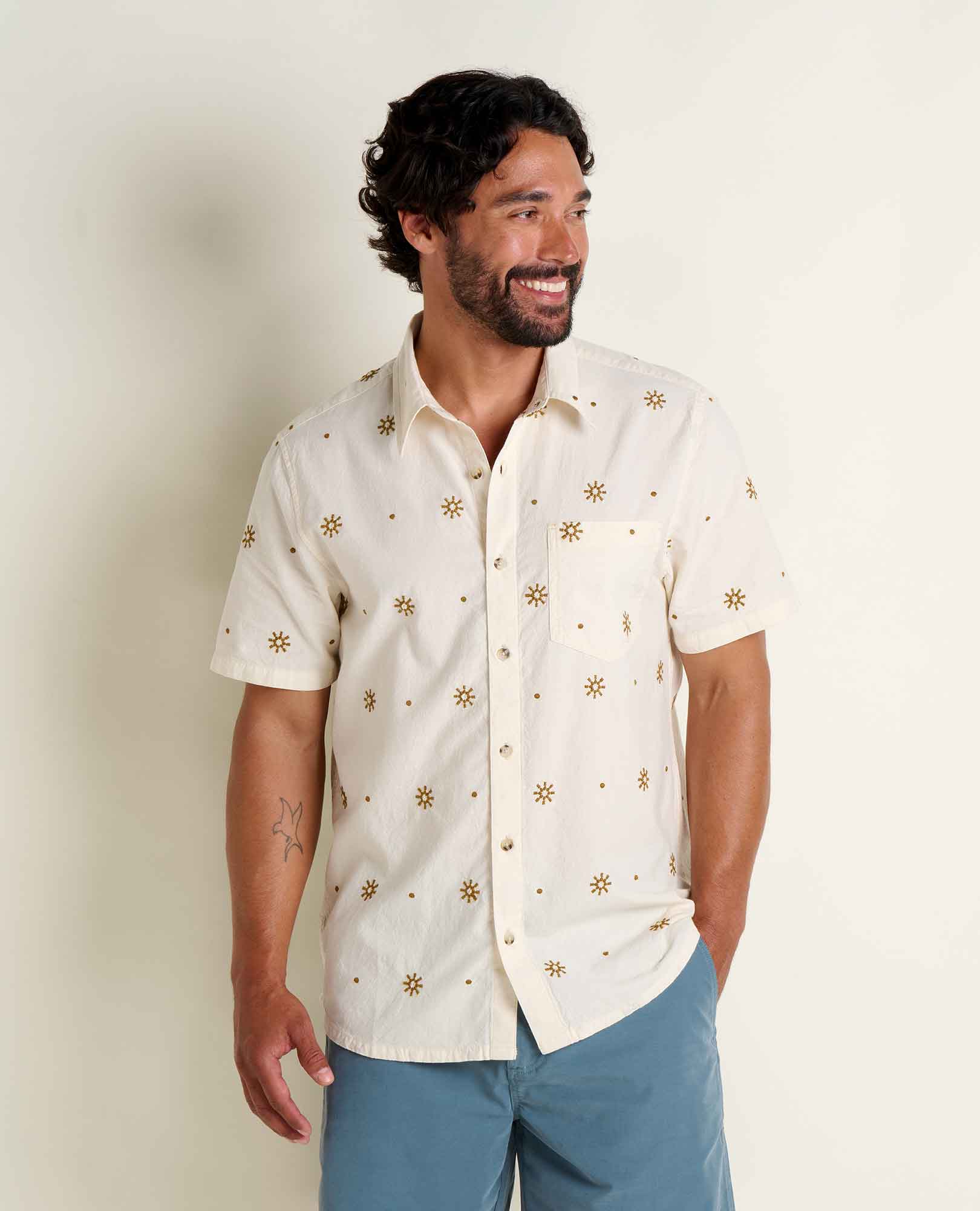 Toad & Co Mens Airscape Embroidered Shirt