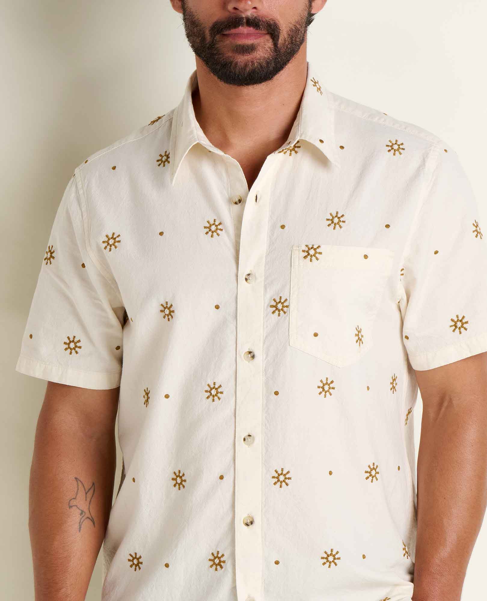 Toad & Co Mens Airscape Embroidered Shirt