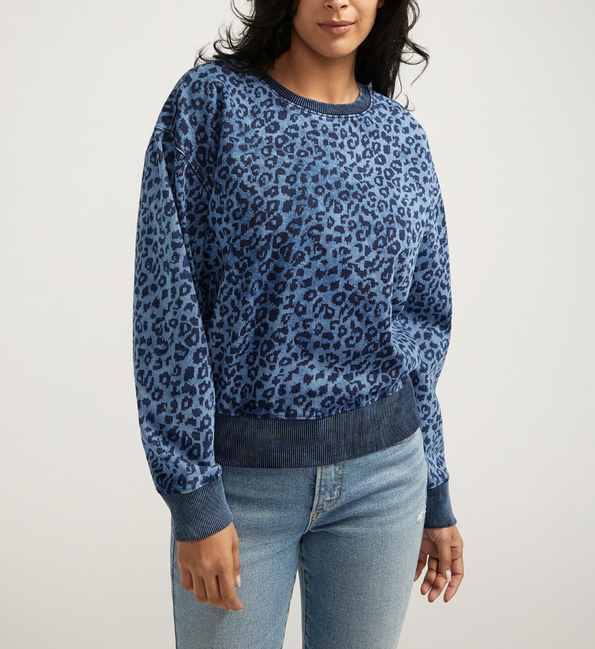 JAG Womens Elevated Indigo Crewneck