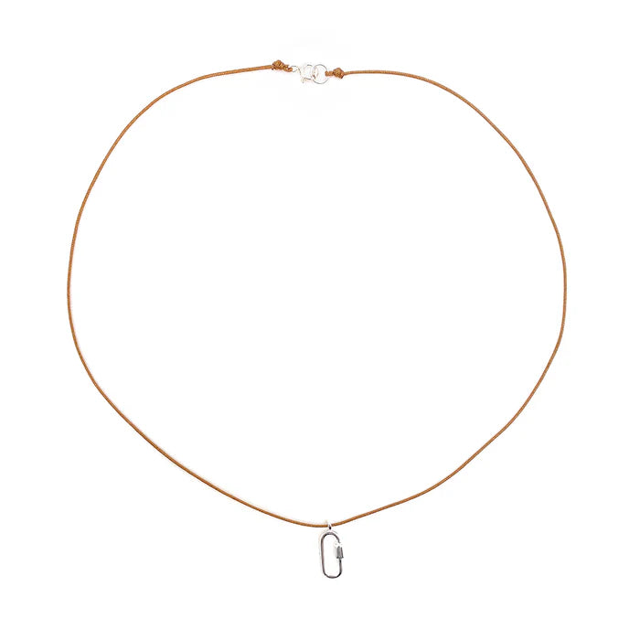 Bronwen Tiny Charm Necklace - Carabiner