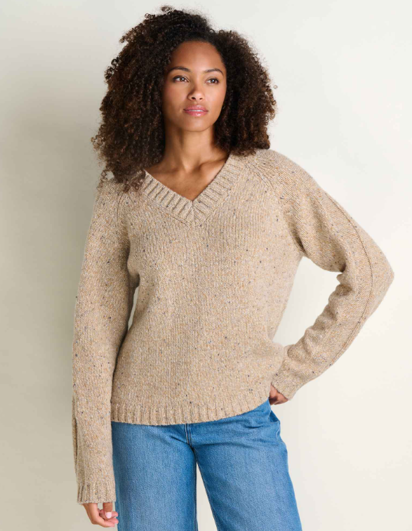 Toad & Co Womens Nepwood V-Neck Sweater