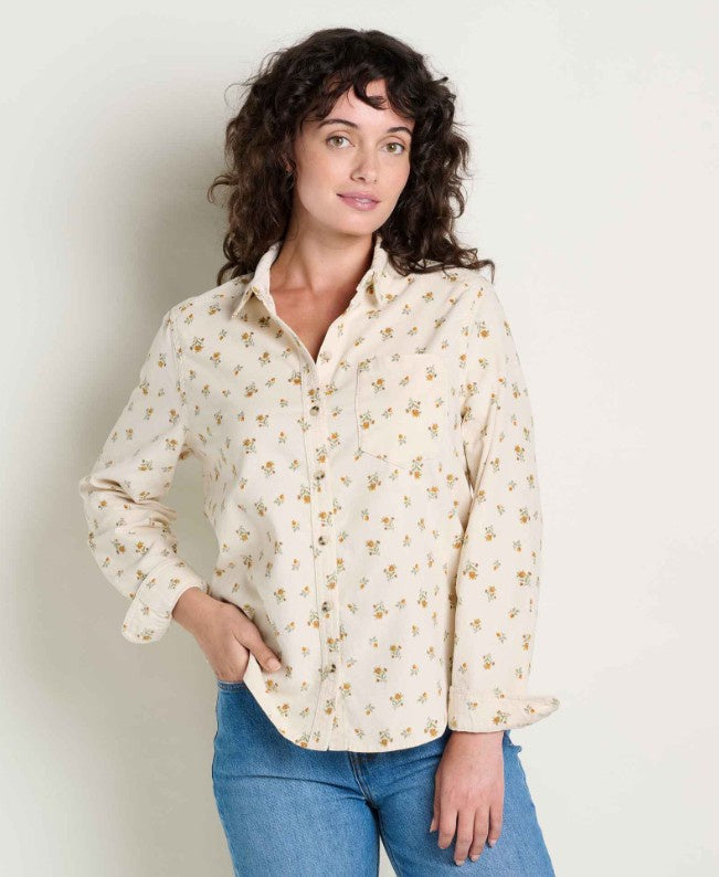 Toad & Co Womens Cattail Corduroy Long Sleeve Shirt