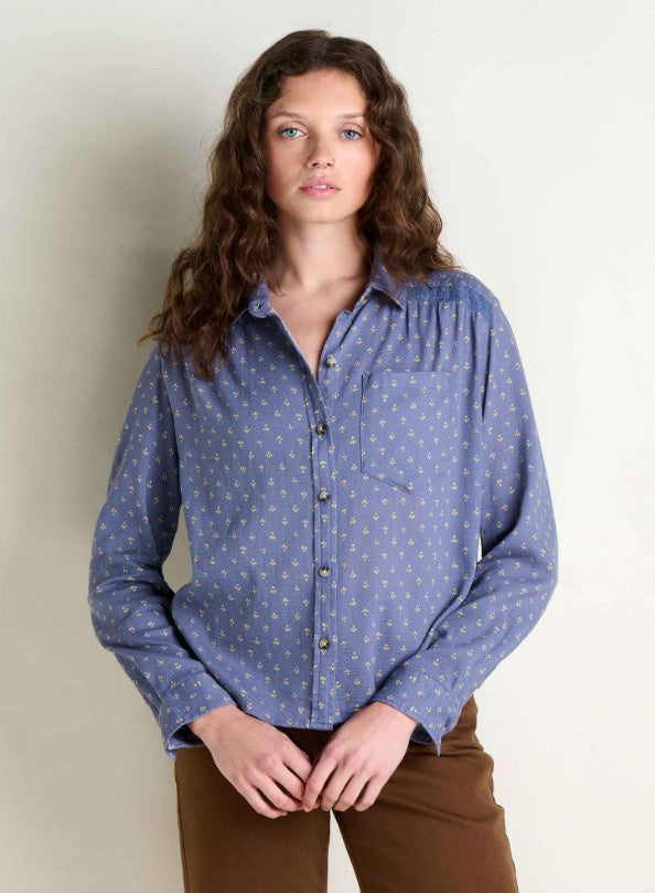 Toad & Co Womens Manzana Boxy Long Sleeve Shirt