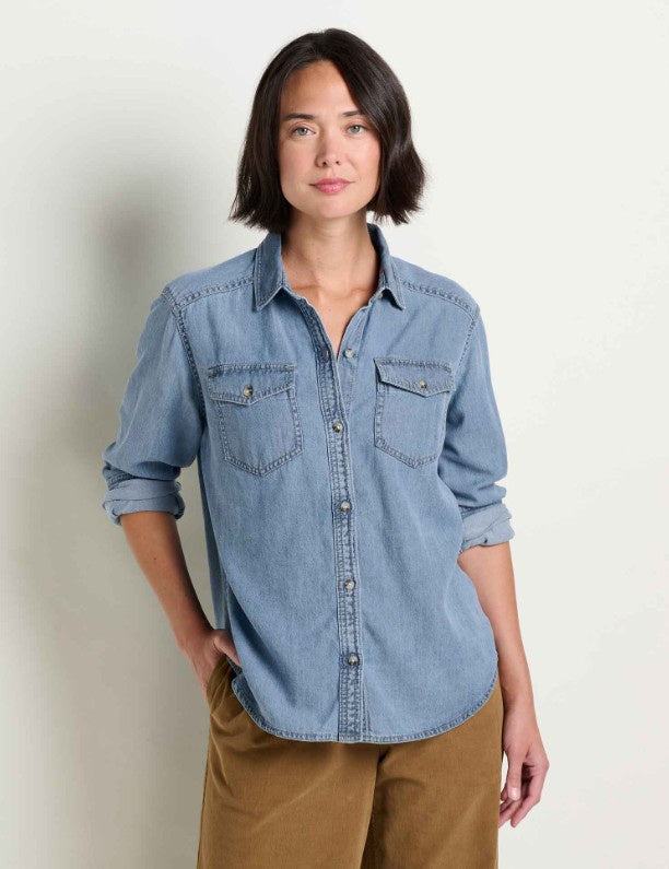 Toad & Co Womens Piñon Soft Denim Shirt