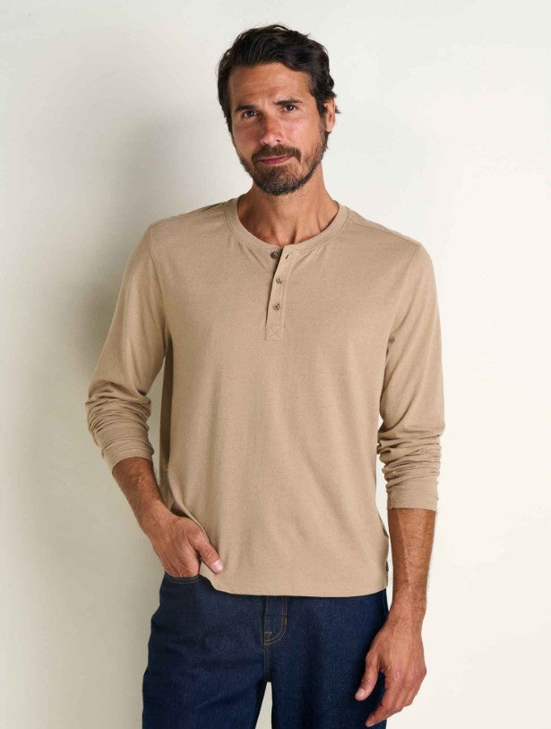 Toad & Co Mens Re-Form Long Sleeve Henley Tee