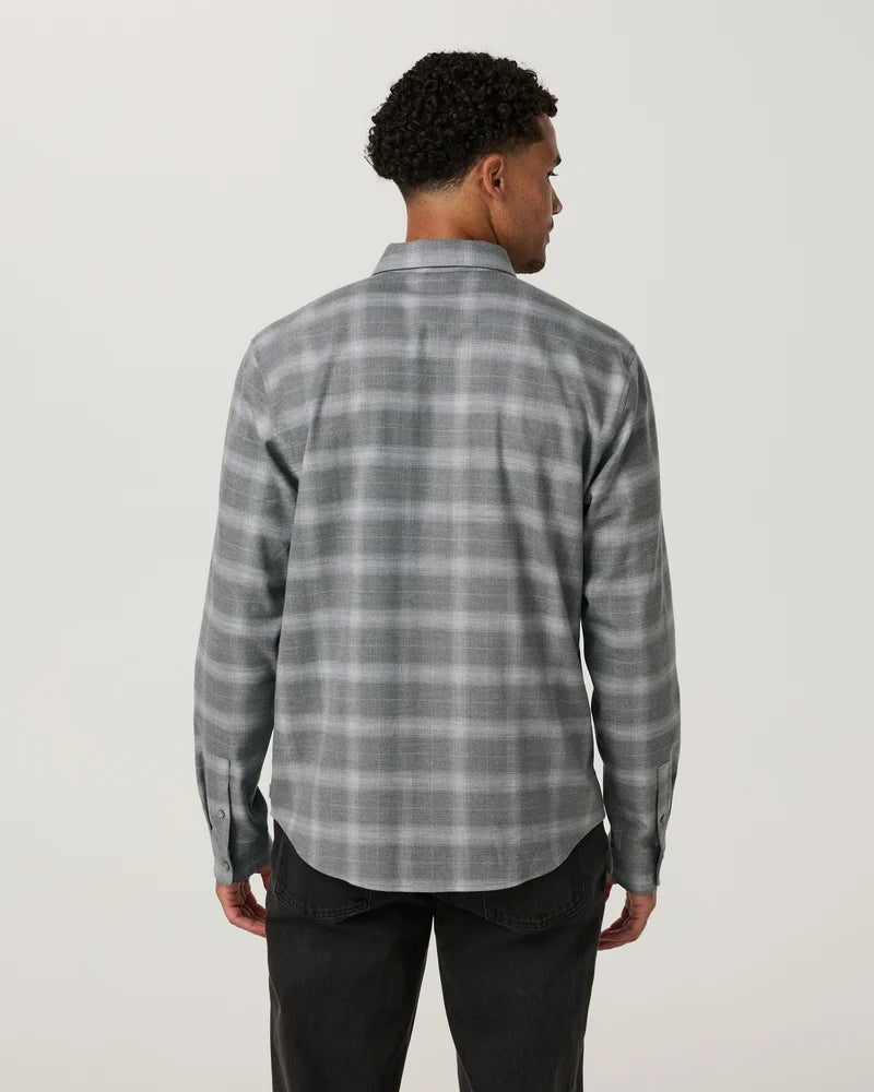 Vuori Mens Long Sleeve Midweight Flannel Shirt