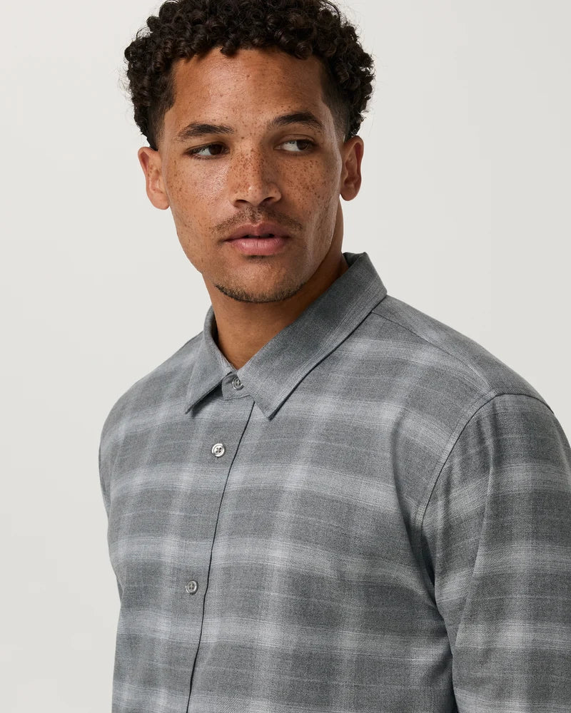 Vuori Mens Long Sleeve Midweight Flannel Shirt