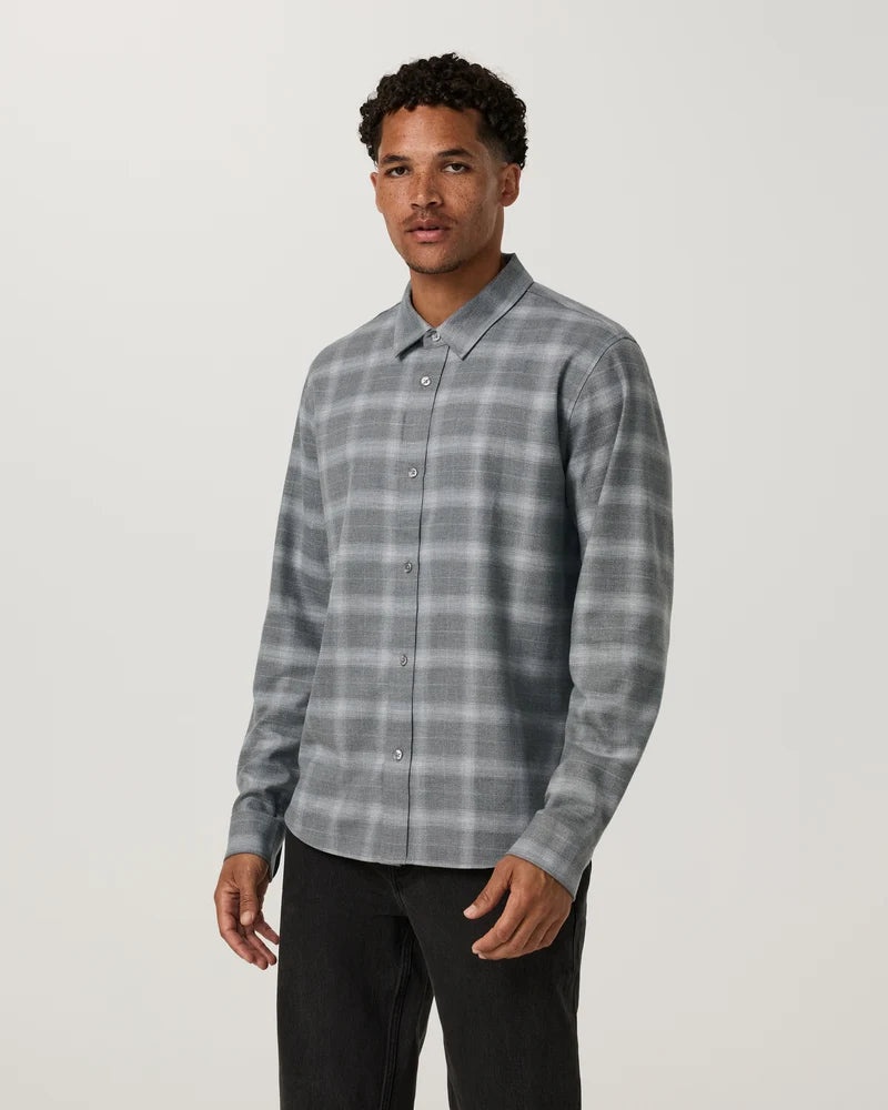 Vuori Mens Long Sleeve Midweight Flannel Shirt