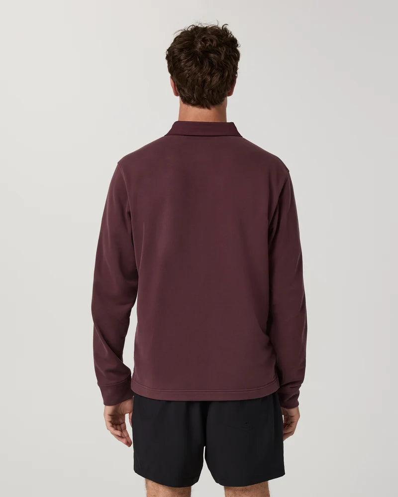 Vuori Mens Long Sleeve Cypress Rugby Shirt