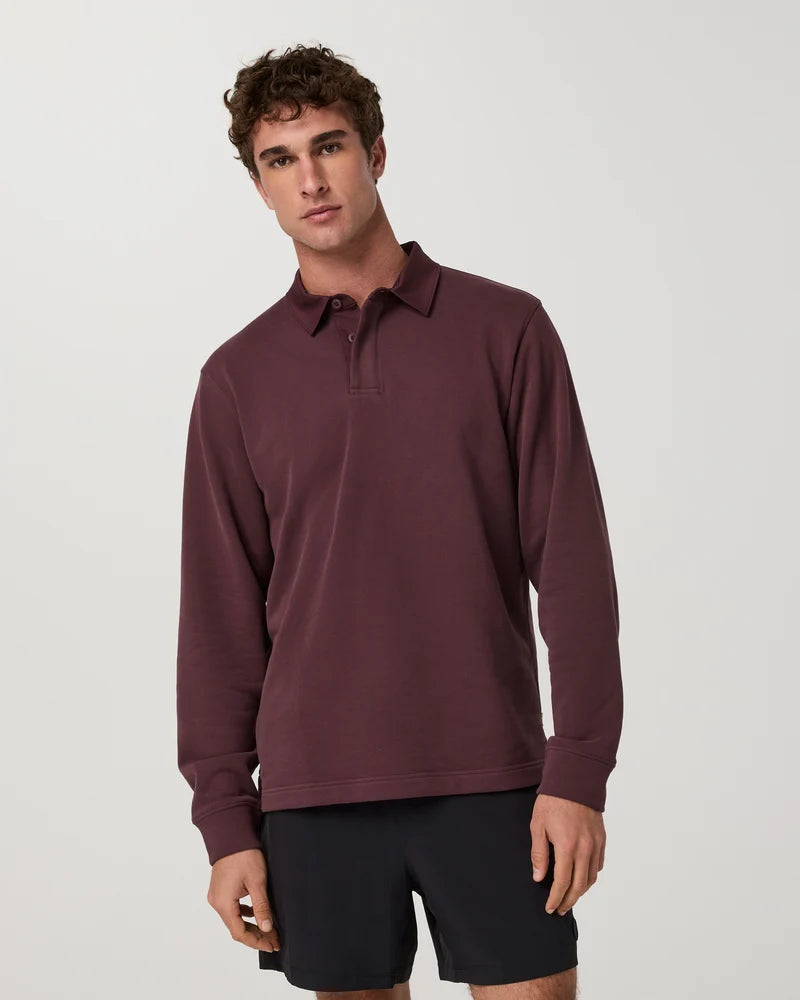 Vuori Mens Long Sleeve Cypress Rugby Shirt