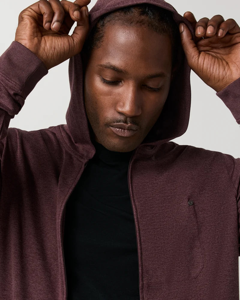 Vuori Mens Ponto Full Zip Hoodie