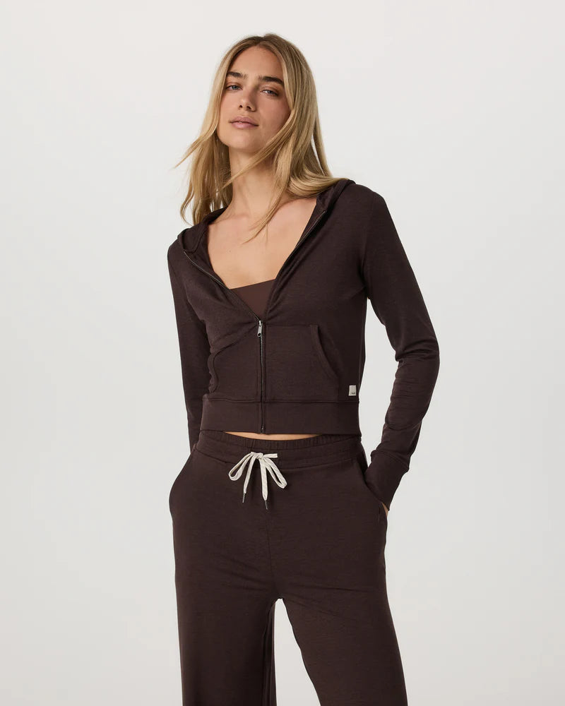 Vuori Womens Halo Mini Full Zip Hoodie