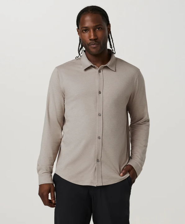 Vuori Mens Long Sleeve Ponto Button Down Shirt