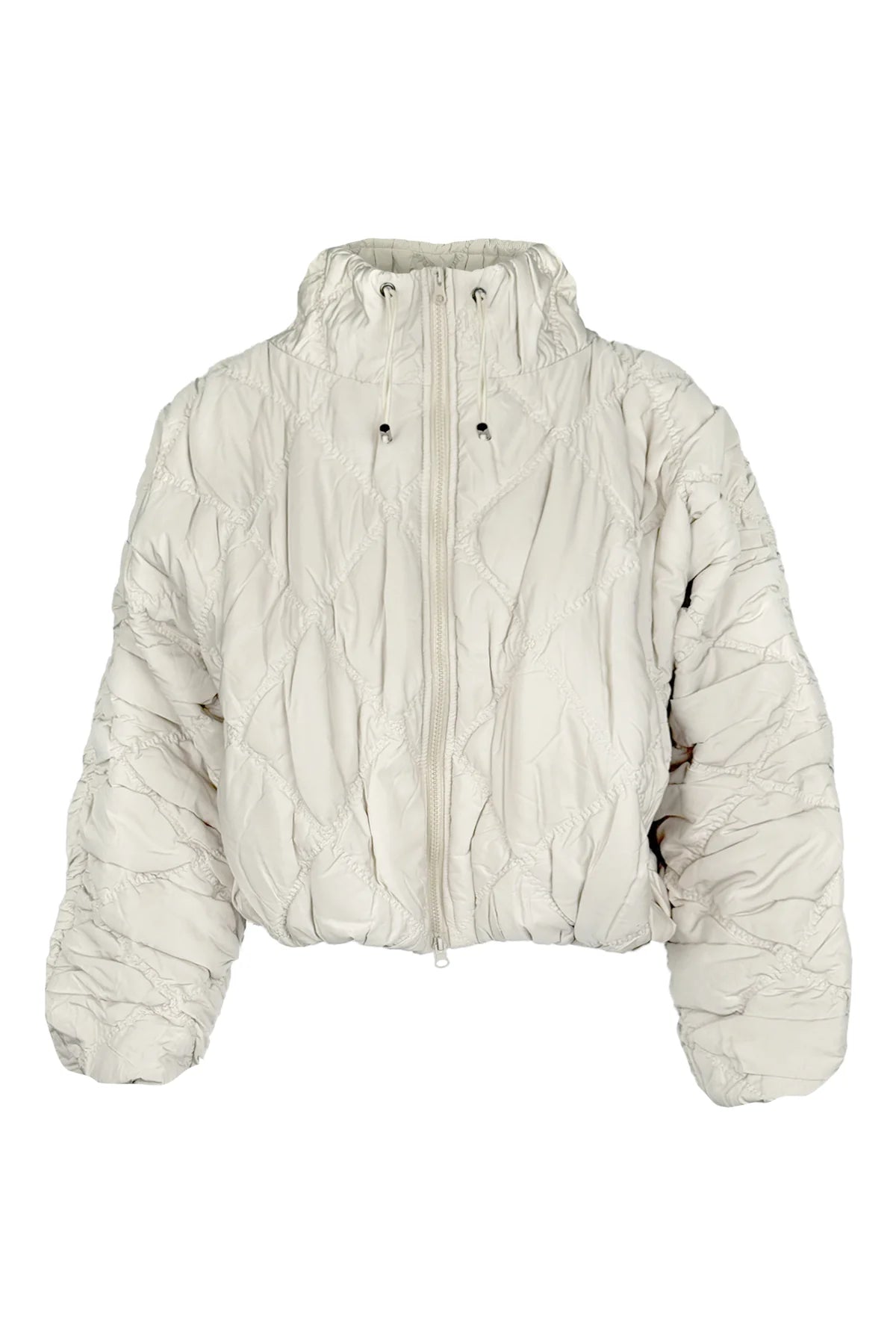 Wild Cosmos Womens Cloudia Puff Zip UP Jacket