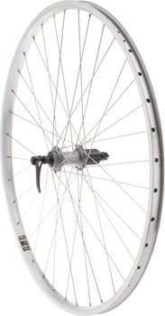 Quality Wheels Value HD Series Rear Wheel - 700, QR x 130mm, Rim Brake, HG 10, Silver, Clincher