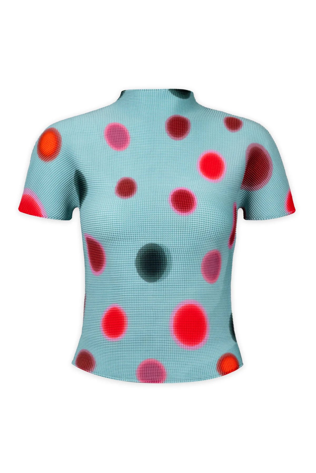 Wild Cosmos Womens Dream Dot 3D Honeycomb Texture Top