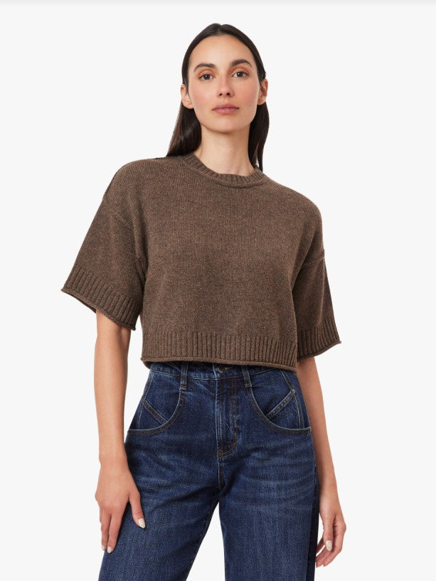 Habitual Womens Crewneck Short Sleeve Sweater
