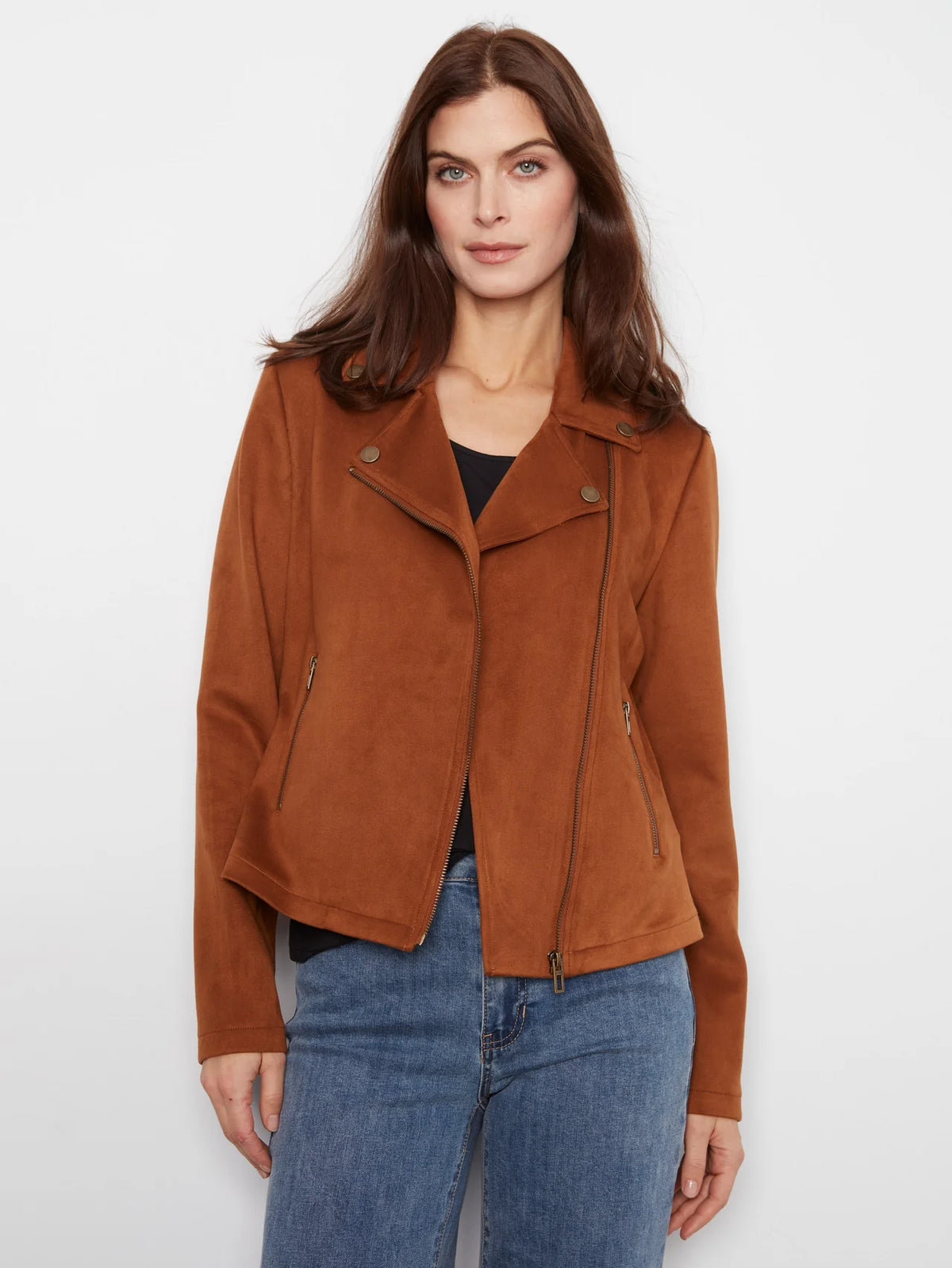 Charlie B Womens Suede Jacket